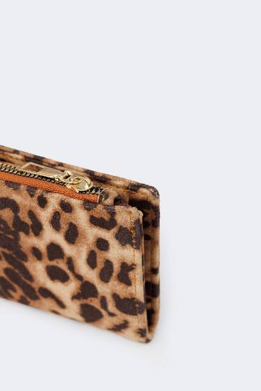 محفظة حريمي جلد صناعي بني