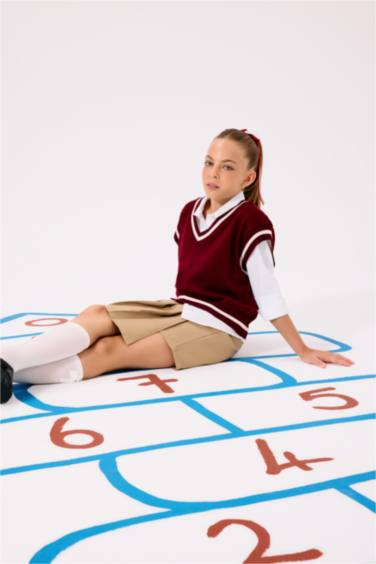 Стандартный свитер для девочки, Школьная коллекция