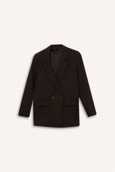 Oversize Fit Jacket Collar Blazer