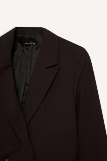 Oversize Fit Jacket Collar Blazer