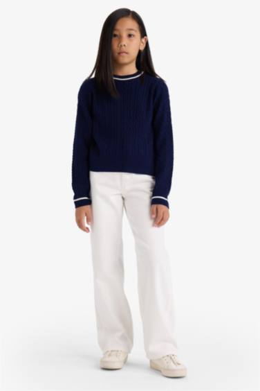 Girl Standard Fit Crew Neck Pullover