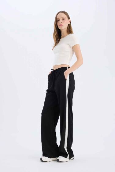 Normal Waist Wide Leg Trousers