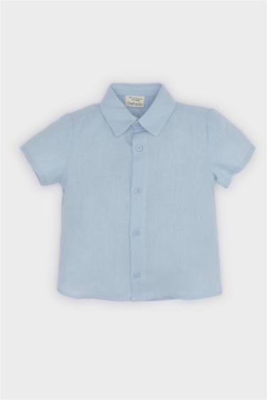 قميص نص كم اولادي مطبوع قصة عادية