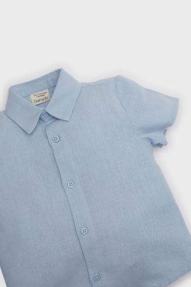 قميص نص كم اولادي مطبوع قصة عادية