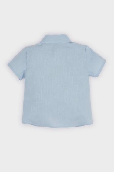 قميص نص كم اولادي مطبوع قصة عادية