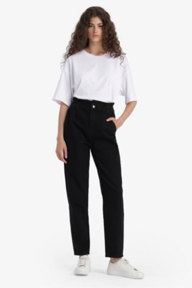 بنطلون جينز بيبرباج برجل عادية وخصر عالي