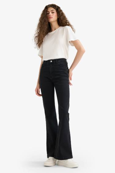 Mia High Waist Straight Leg Long Jeans