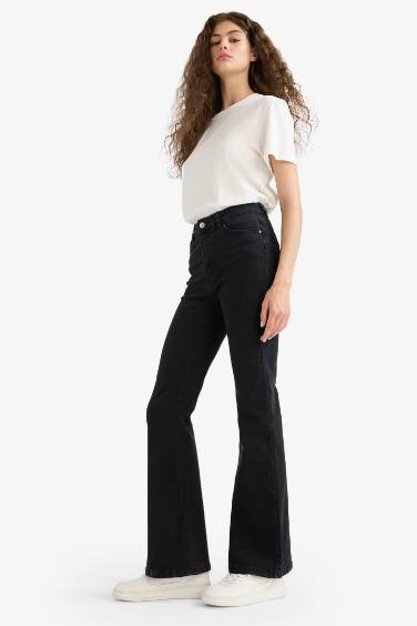 Mia High Waist Straight Leg Long Jeans