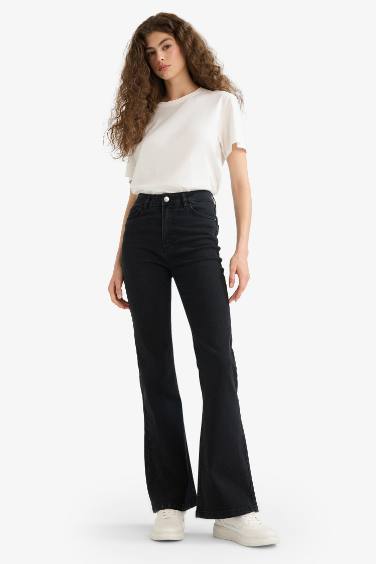 Mia High Waist Straight Leg Long Jeans