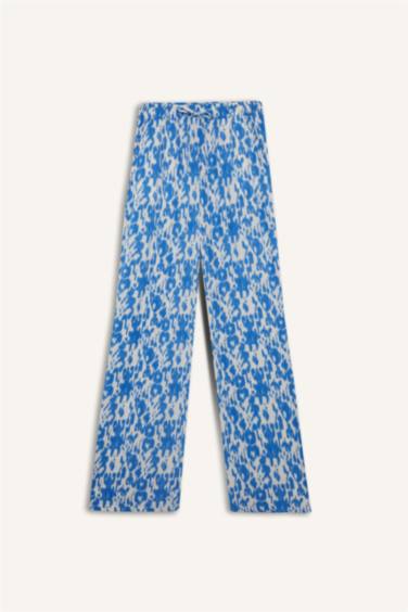 Straight Fit Printed Trousers