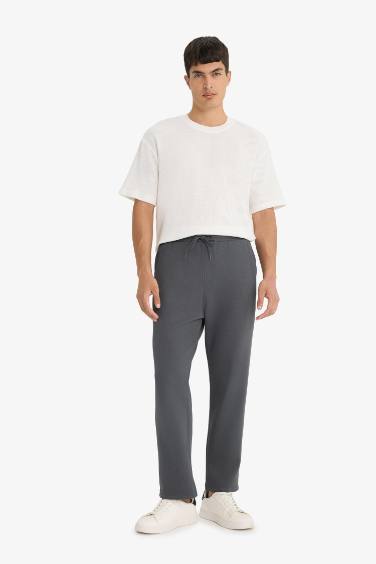 Pantalon de survêtement à poches Coupe droite Coupe régulière