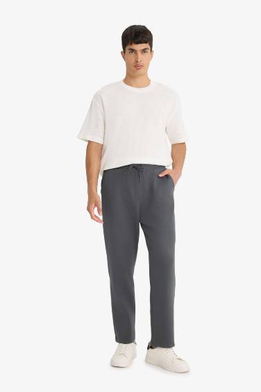 Pantalon de survêtement à poches Coupe droite Coupe régulière