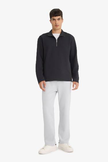 Regular Fit Tie Waist Straight Leg Sweatpants