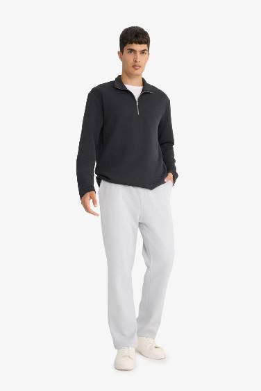 Regular Fit Tie Waist Straight Leg Sweatpants