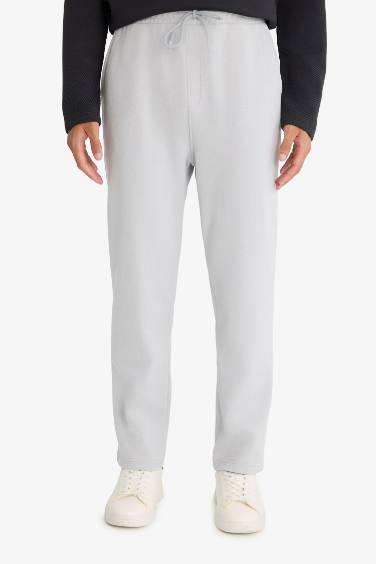 Regular Fit Tie Waist Straight Leg Sweatpants