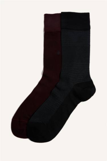 جوارب طويلة قطن رجالي - قطعتين
