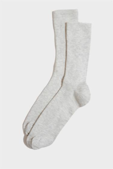 Erkek Dikişsiz Rahat Lastikli 5'li Penye Pamuklu Premium Uzun Çorap