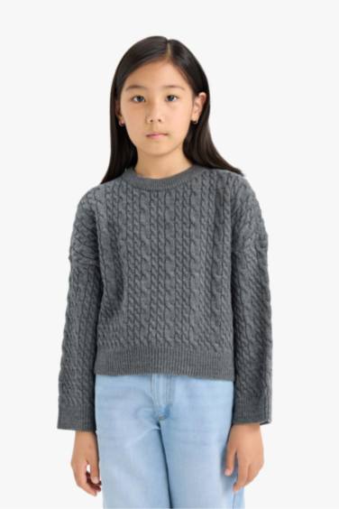 Girl Standard Fit Crew Neck Pullover