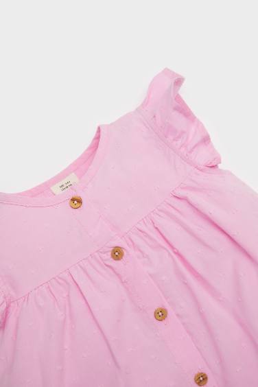 Baby Girl Crew Neck Sleeveless Dress