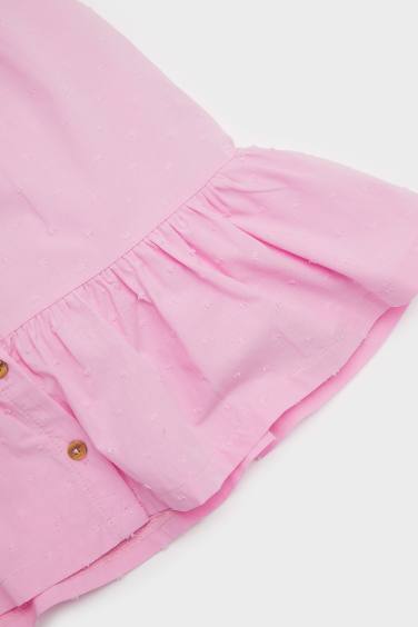 Baby Girl Crew Neck Sleeveless Dress