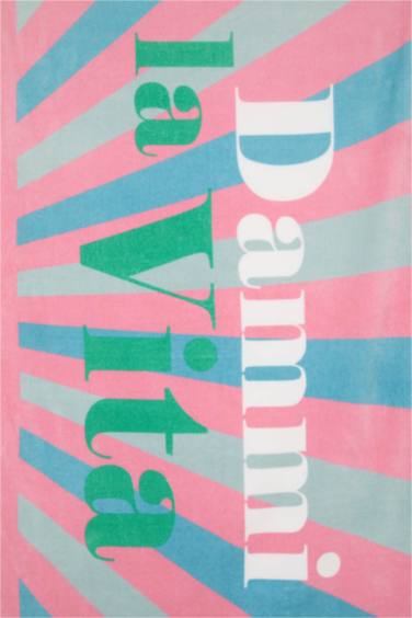 Woman Printed Cotton Beach Towel