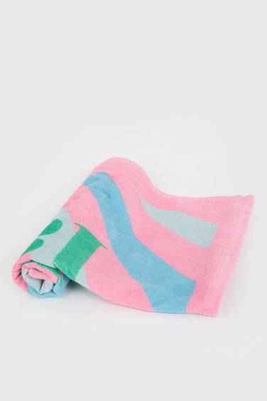 Woman Printed Cotton Beach Towel