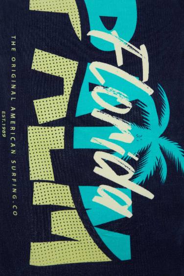 Erkek Baskılı Pamuklu Plaj Havlusu