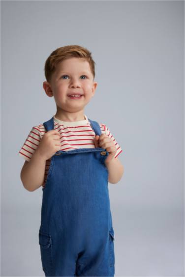 Baby Boy Striped T-Shirt Denims Jumpsuit 2 Piece Set
