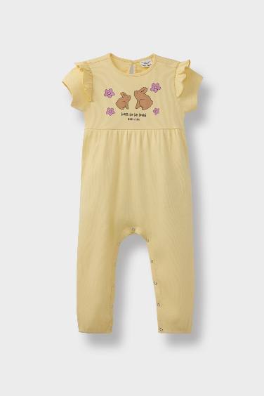 جمبسوت بيبي بناتي مطبوع مضلع بطبعة حيوانات