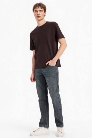 100% Cotton Regular Fit Crew Neck Basic T-Shirt