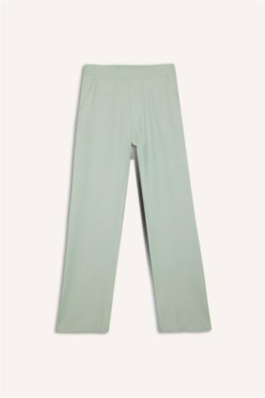 Wide Leg Basic Trousers