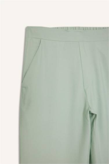 Wide Leg Basic Trousers