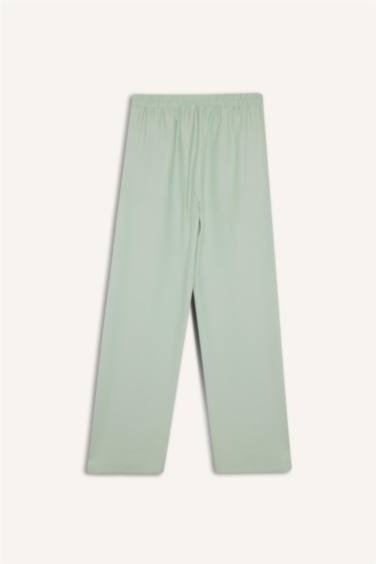 Wide Leg Basic Trousers