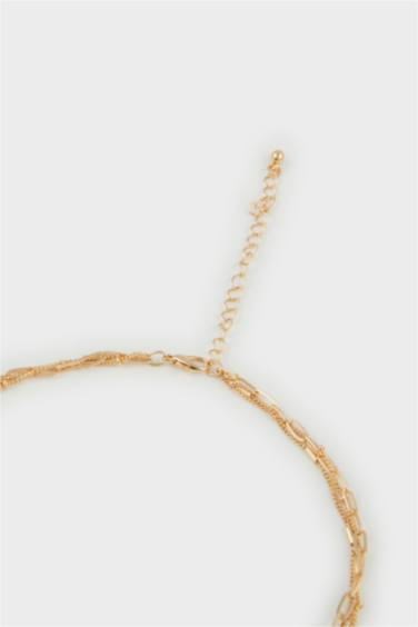 Woman 3 Piece Gold Necklace