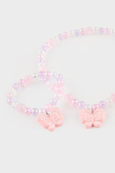 سلسله بناتي على شكل فراشة - قطعتين