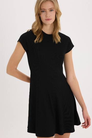 Crew Neck Camisole Mini Dress