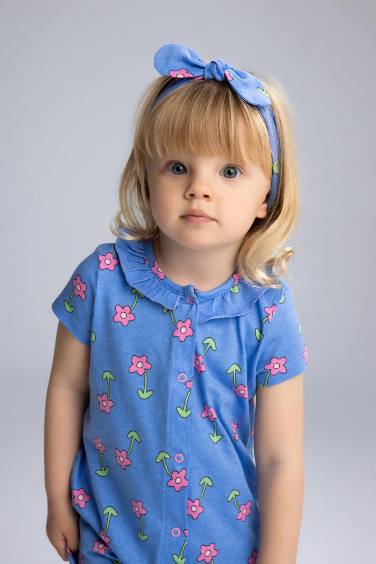 Baby Girl Newborn Floral Combed Cotton 2 Piece Jumpsuits