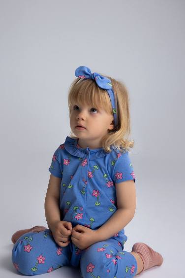 Baby Girl Newborn Floral Combed Cotton 2 Piece Jumpsuits