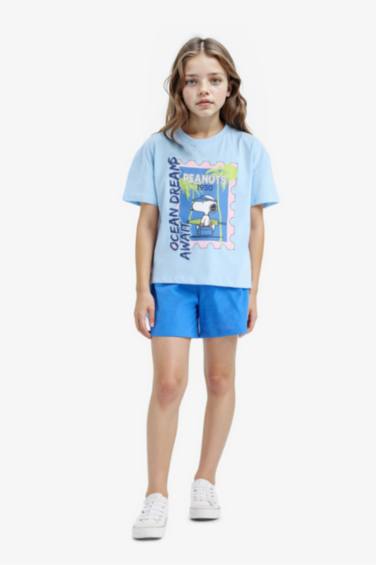 Girl Snoopy Relax Fit Crew Neck Short Sleeve T-Shirt
