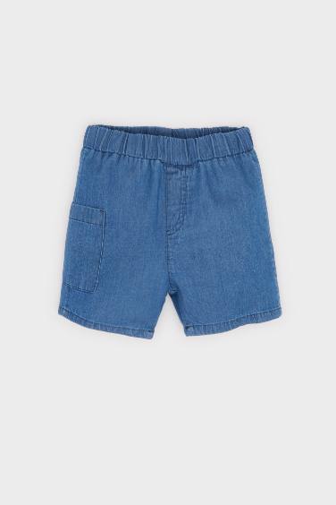 Baby Boy Dinosaur Patterned Shirt Denim Shorts 2 Piece Set