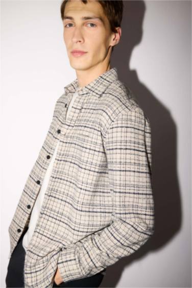 Chemise flanelle à manches longues Coupe régulière