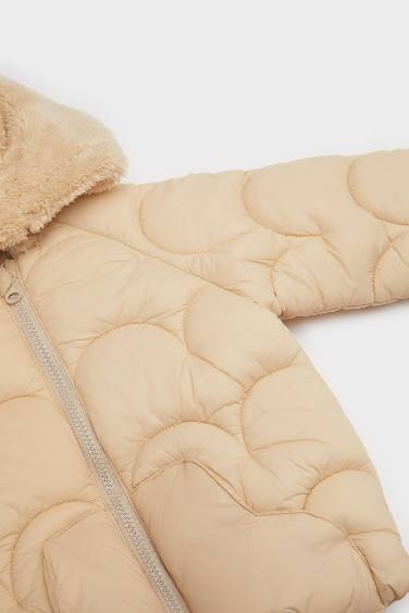 Мужская детская куртка с капюшоном и молнией в стиле капитоне