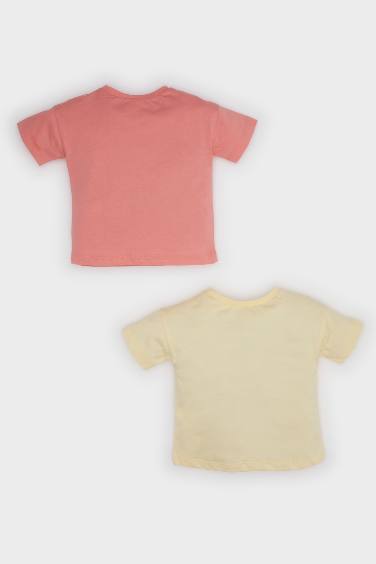 تيشيرت ولادي نص ردن مطبوع قصة عادية - قطعتين