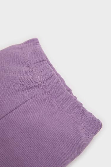 Baby Girl Ribbed Camisole Elastic Waist Shorts