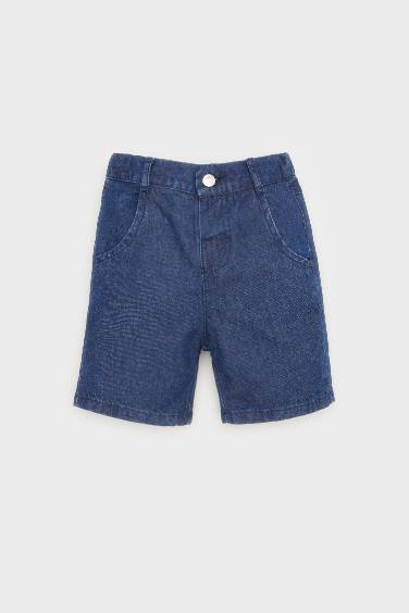 Baby Boy Regular Fit Elastic Band Shorts