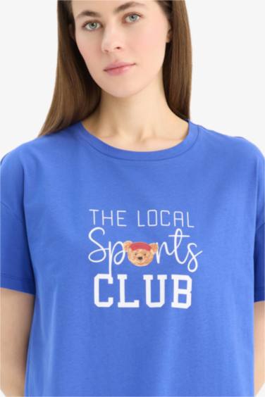 فستان قصة عادية برقبة مستديرة من Fall in Love