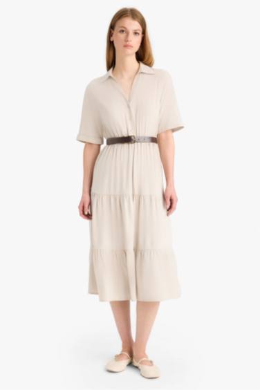 жейде мойыны 3/4 Жең Қысқа жеңді тоқылған көйлек