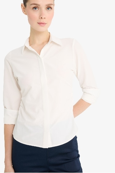 Fitted Bengalin Long Sleeve Shirt