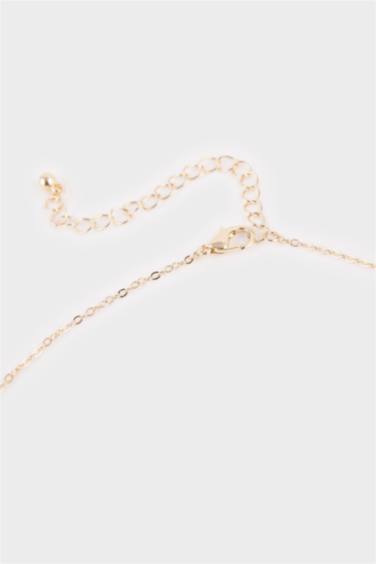 Kadın Mavi Yonca Detaylı Kolye