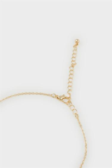 Woman Floral Gold Necklace